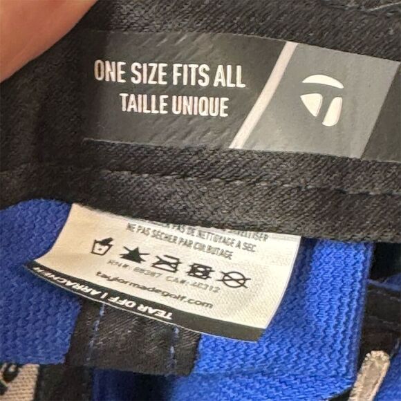 New TaylorMade Golf Hat TP5 M3 Blue Embroidered Cap Adjustable One Size Sports - Picture 6 of 7